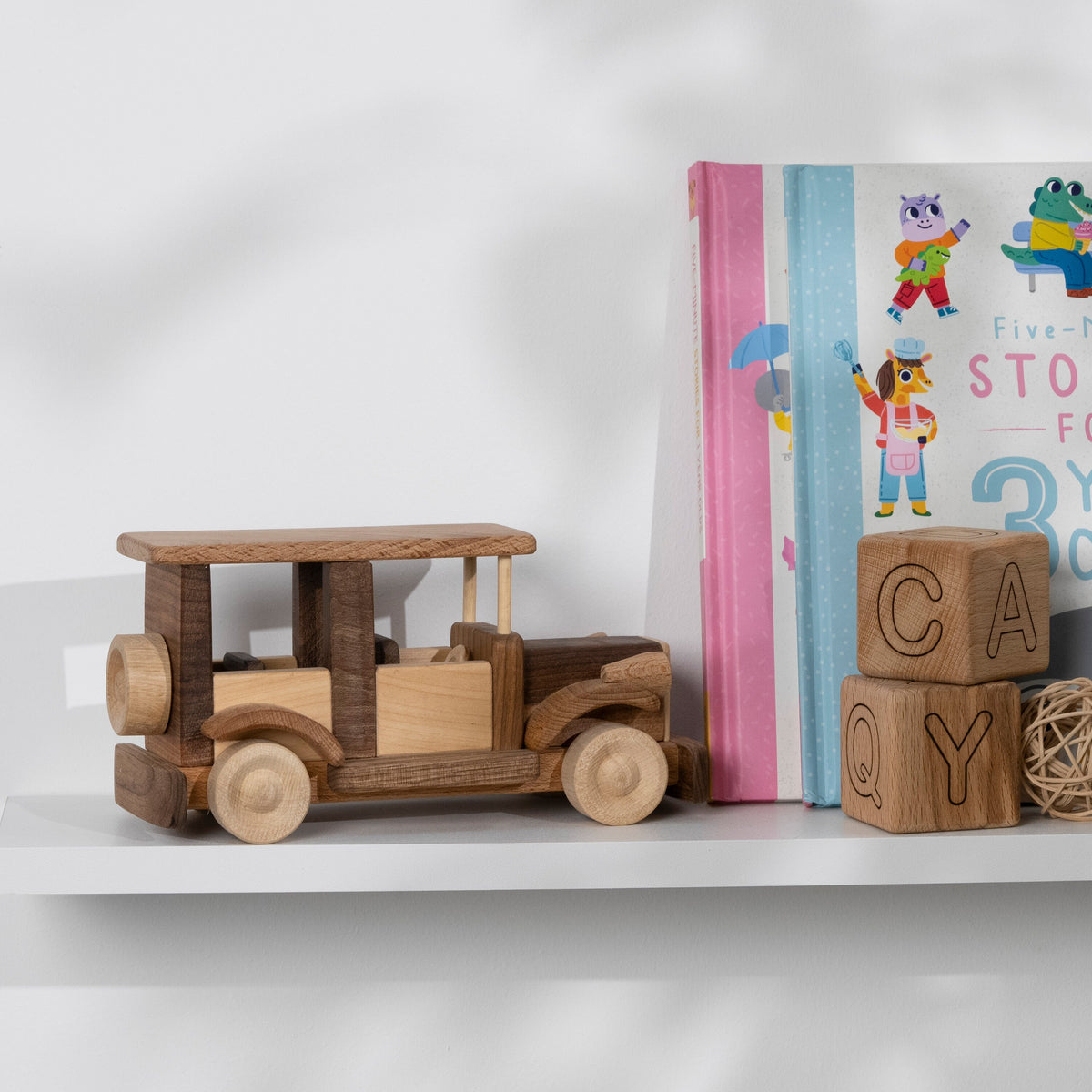 Handmade Wooden Retro Car for Kids – handmade wooden toy, photo 5