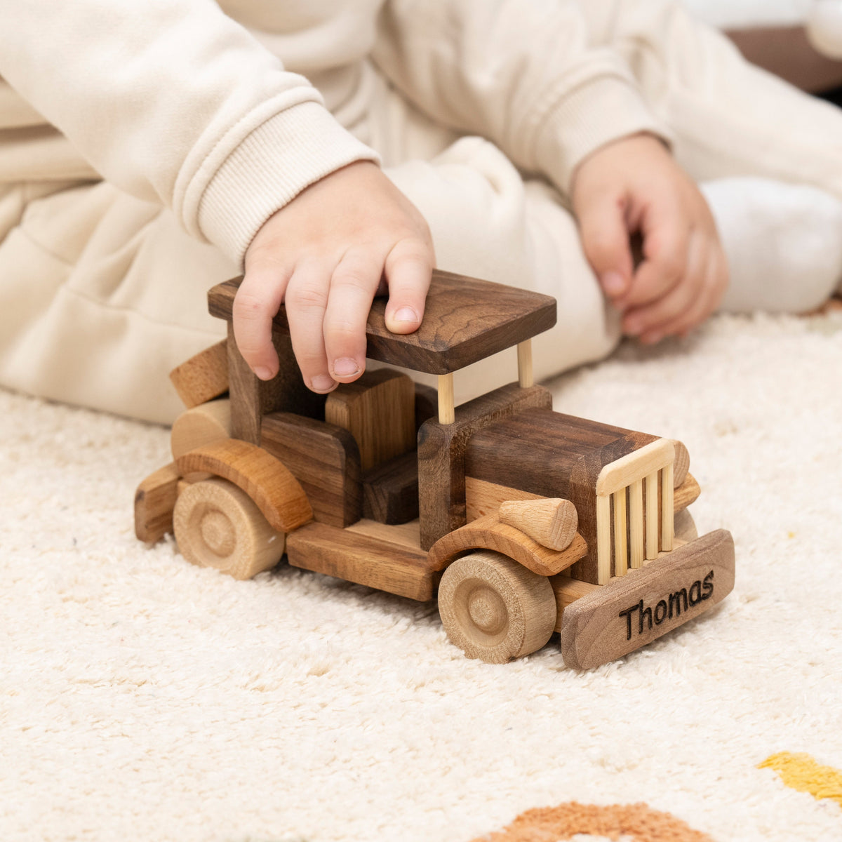 Vintage Wooden Retro Car Toy, Personalized – handmade wooden toy, photo 5