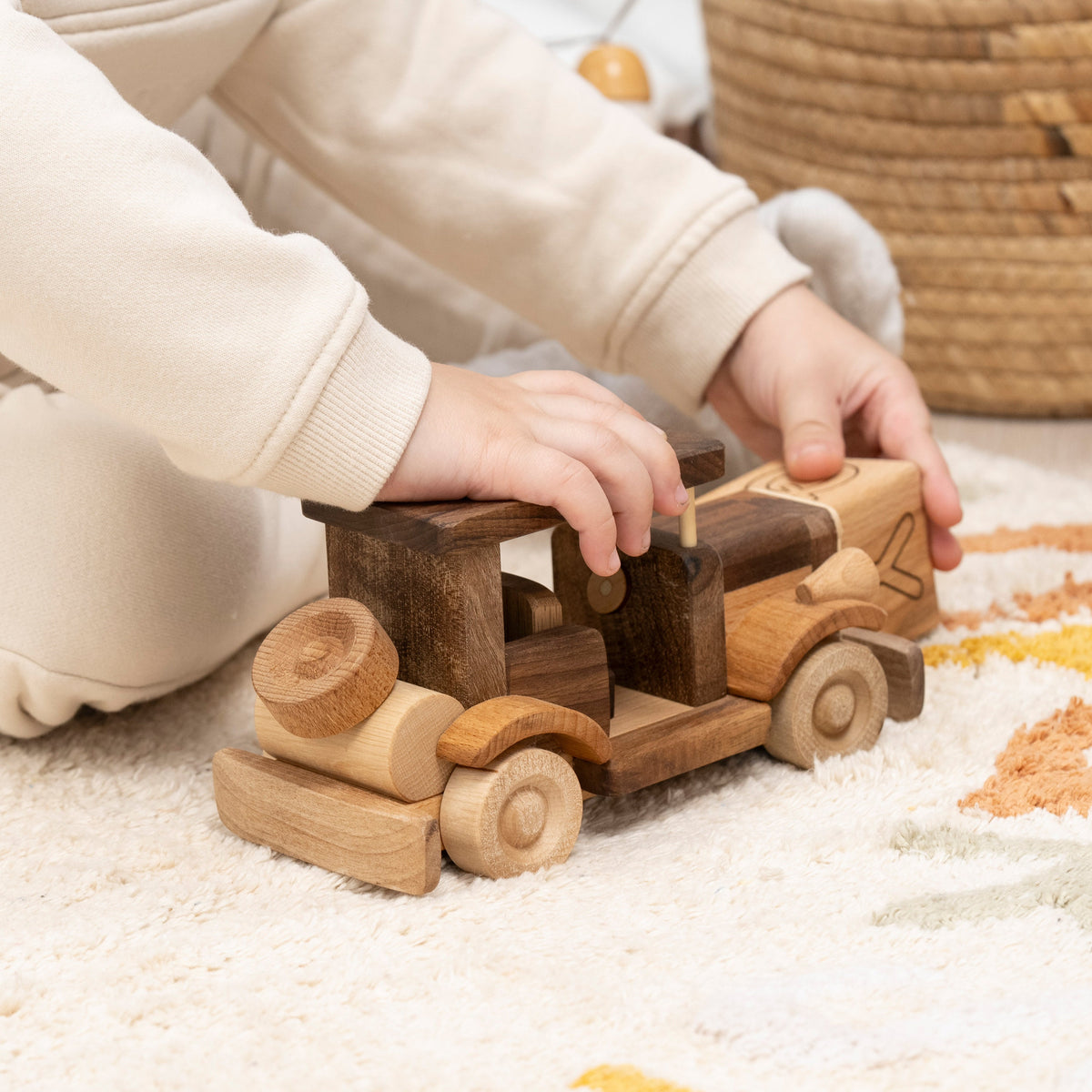 Vintage Wooden Retro Car Toy, Personalized – handmade wooden toy, photo 6