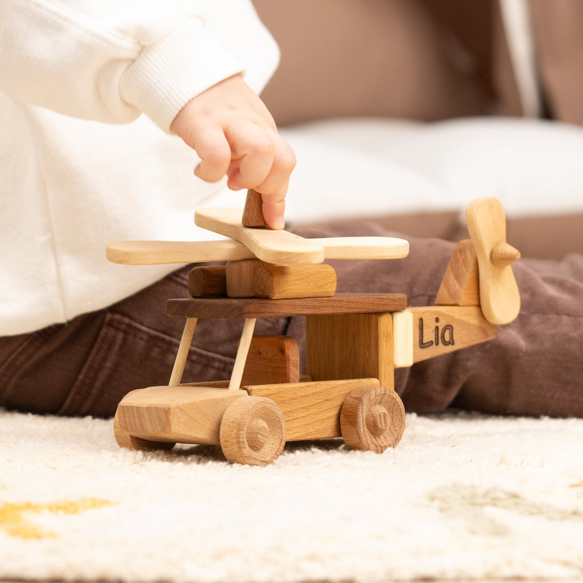 Wooden Helicopter Toy, Personalized – handmade wooden toy, photo 5