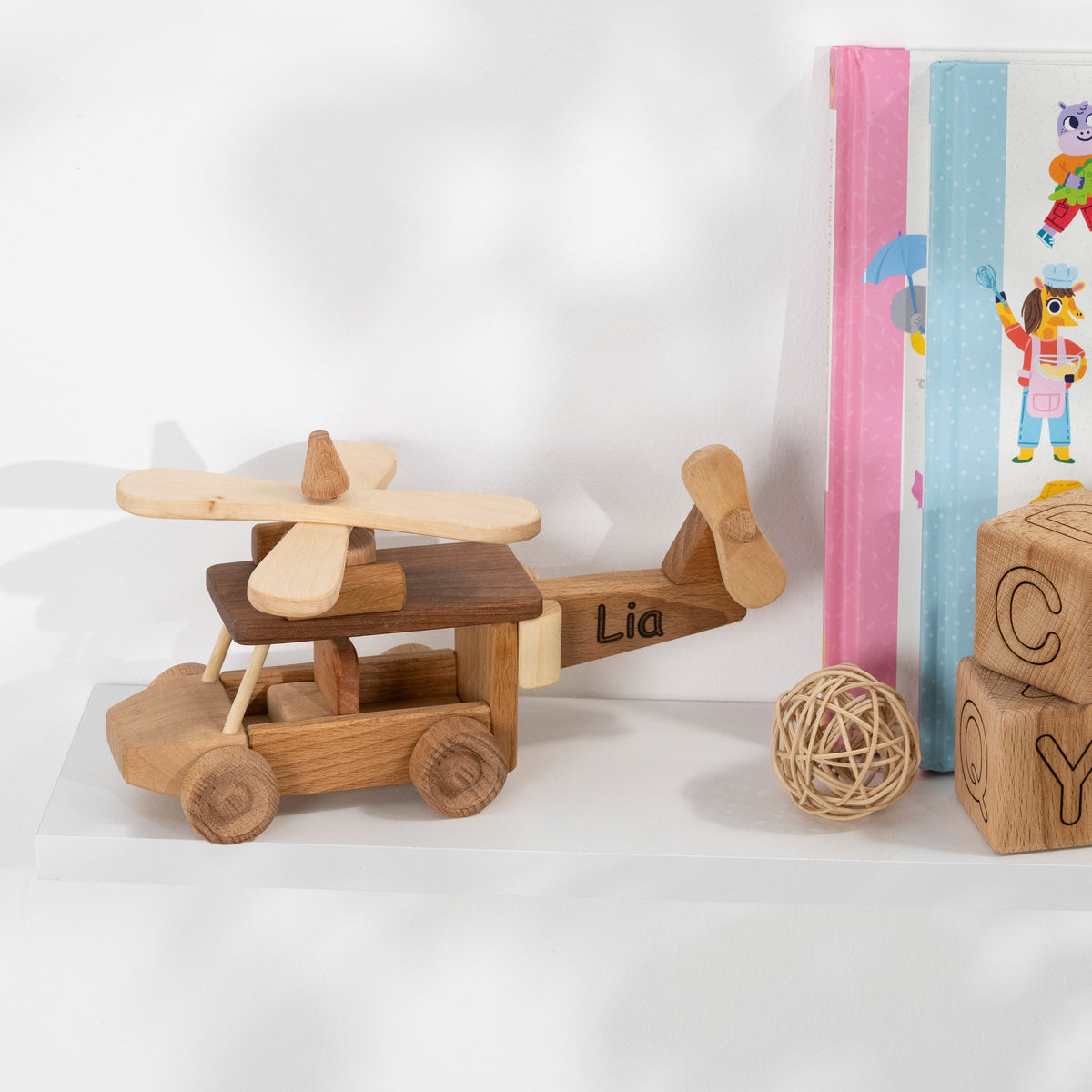 Wooden Helicopter Toy, Personalized – handmade wooden toy, photo 8