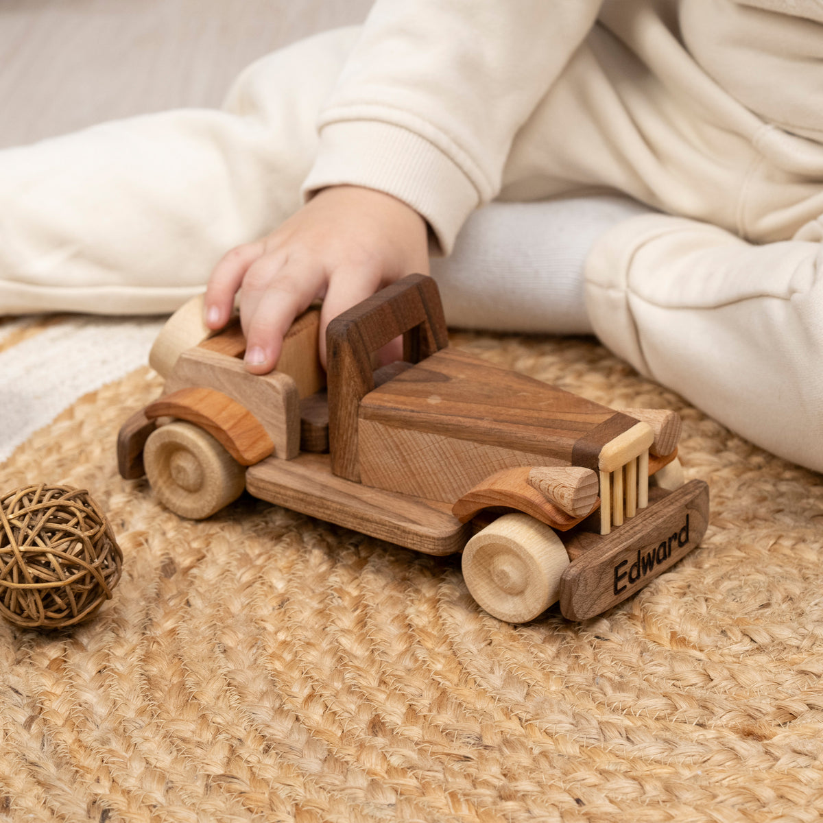 Personalized Wooden Toy Car – handmade wooden toy, photo 2