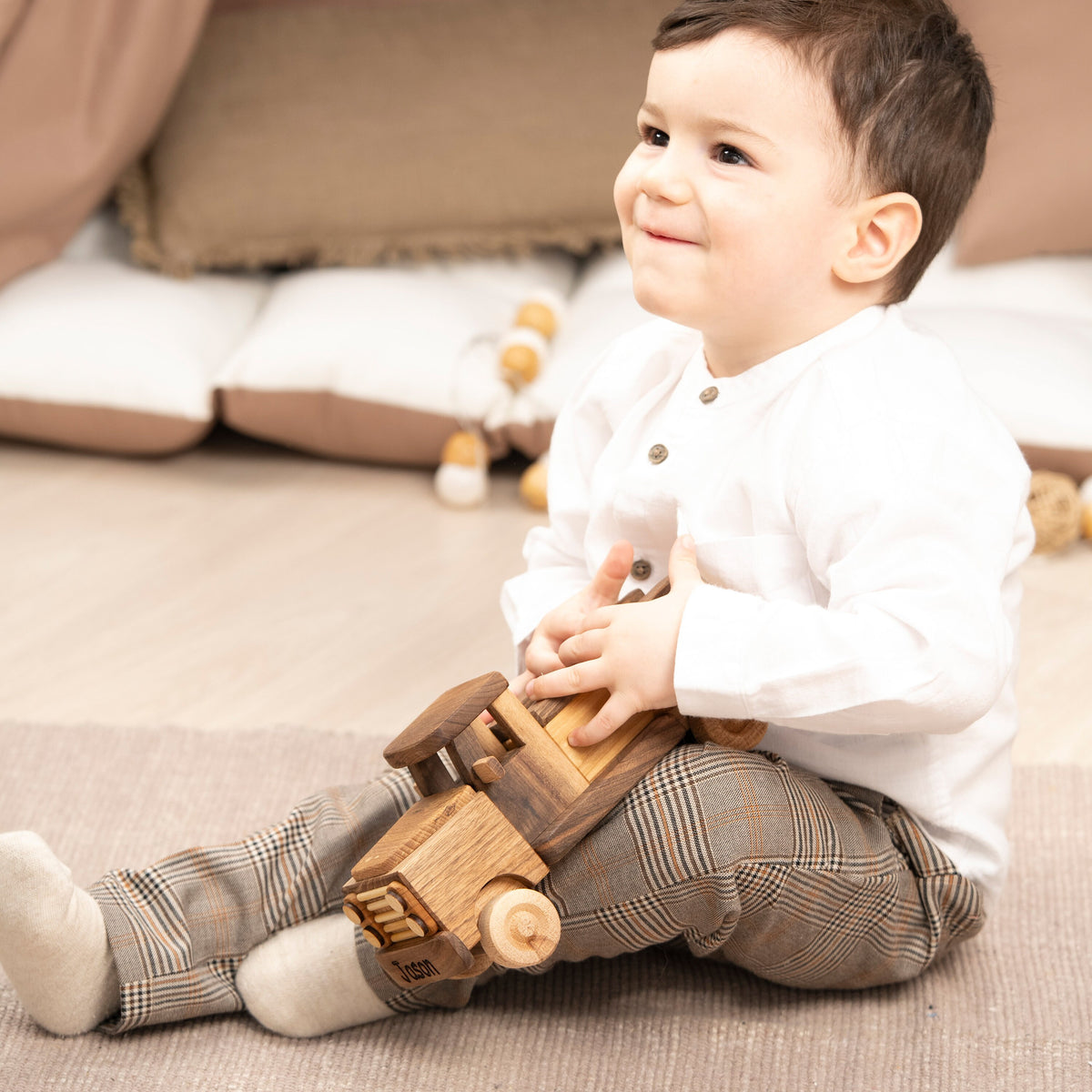 Wooden Pickup Push Car Toy – handmade wooden toy, photo 4
