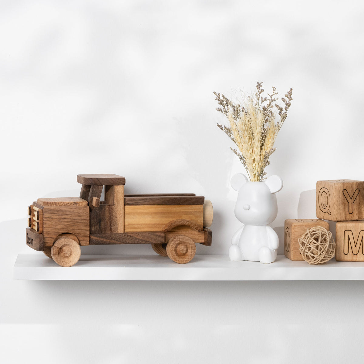 Wooden Pickup Push Car Toy – handmade wooden toy, photo 7