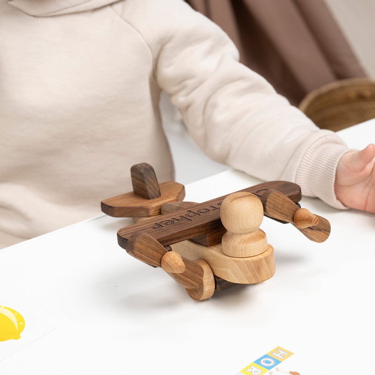 Personalized Wooden Airplane Toy with Name – handmade wooden toy, photo 3