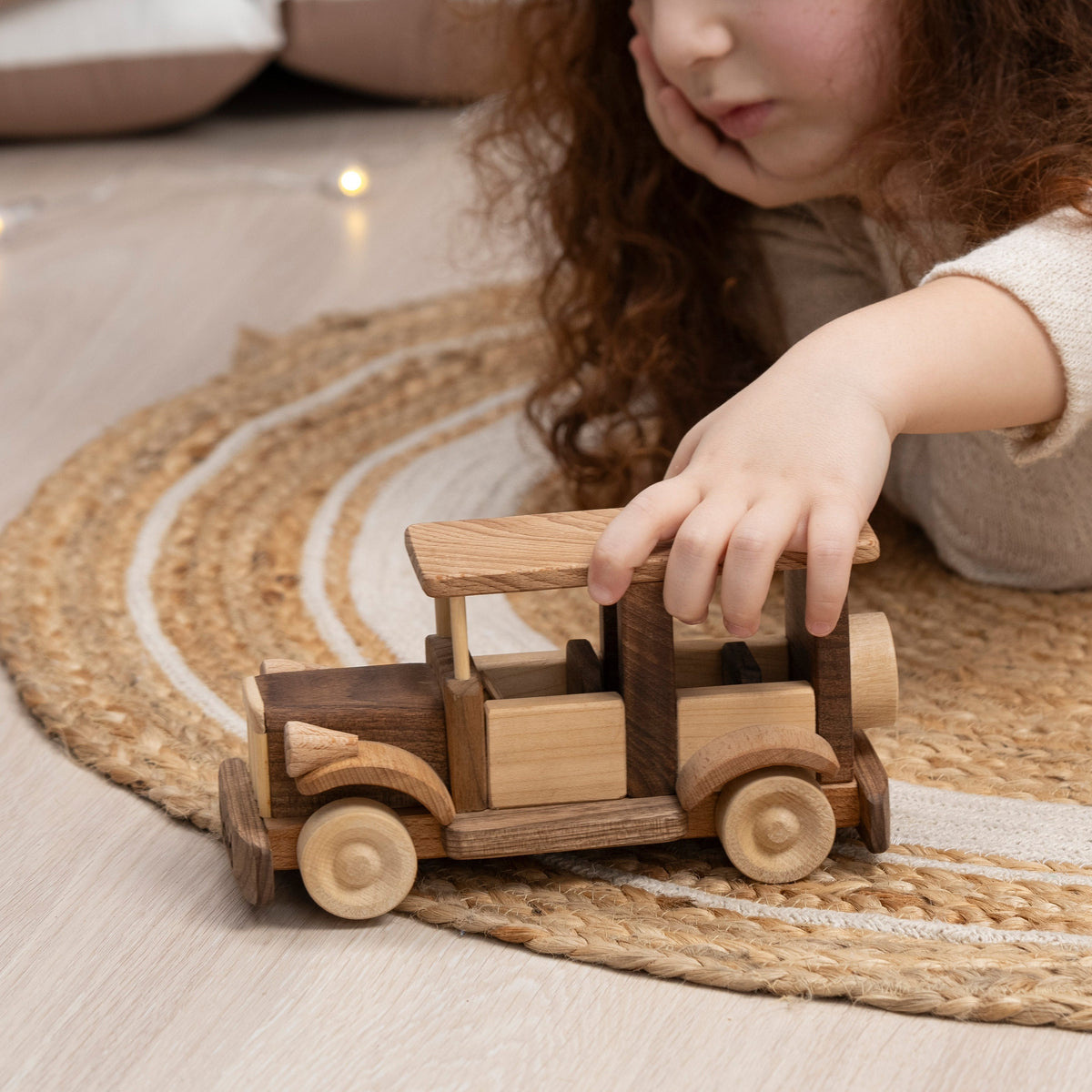 Wooden Retro Car Toy with Name Engraving – handmade wooden toy, photo 8