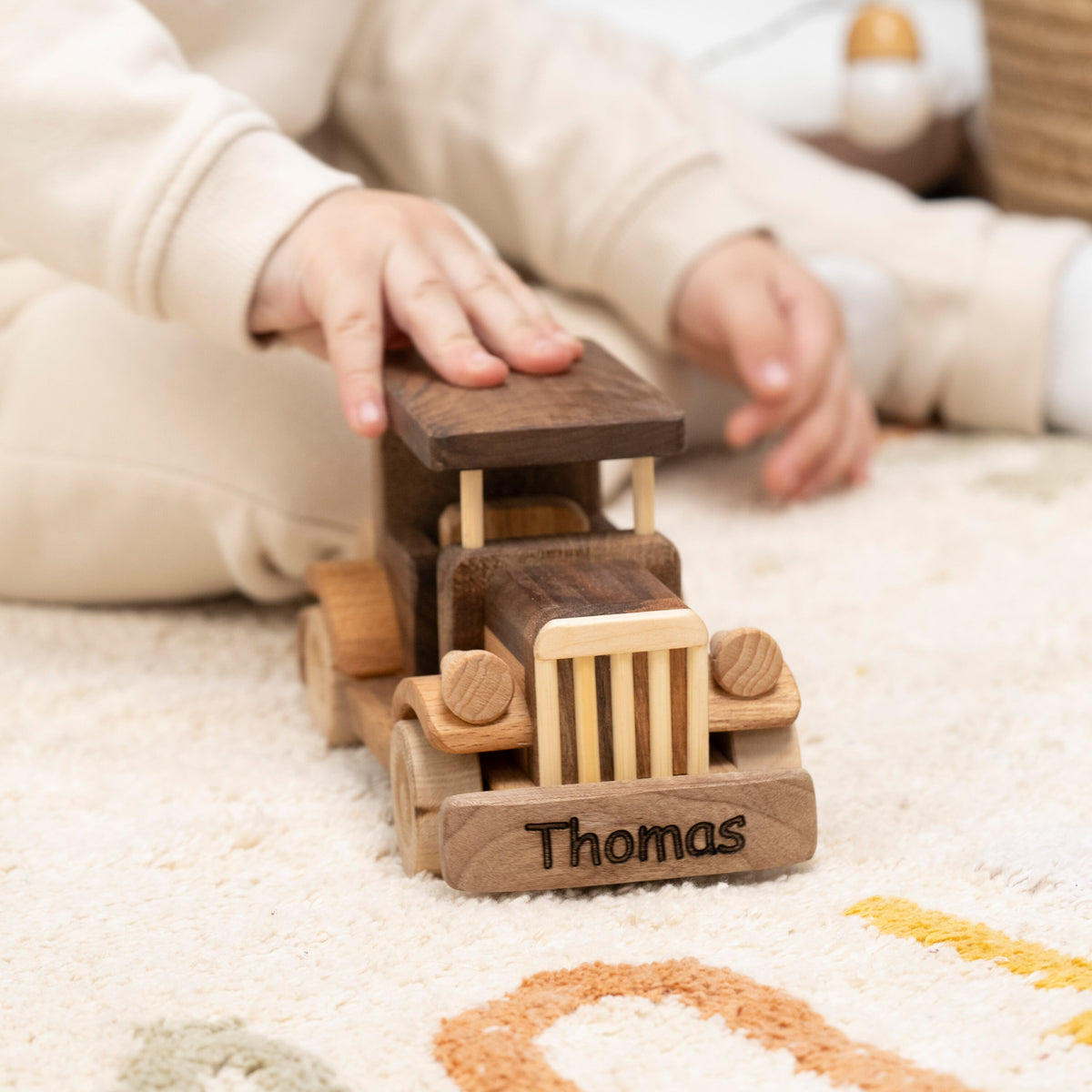 Vintage Wooden Retro Car Toy, Personalized – handmade wooden toy, photo 7