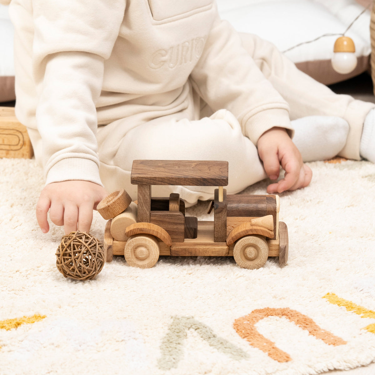 Vintage Wooden Retro Car Toy, Personalized – handmade wooden toy, photo 8