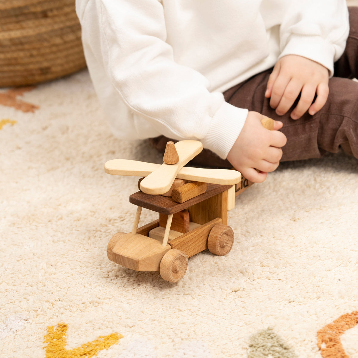 Wooden Helicopter Toy, Personalized – handmade wooden toy, photo 2