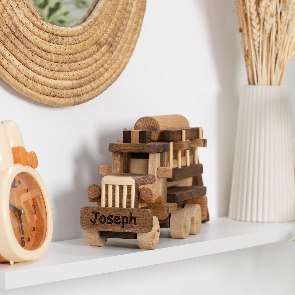 Classic Wooden Fire Engine Toy – handmade wooden toy, photo 5