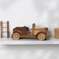 Vintage 1920s Wooden Fire Engine with Ladder – handmade wooden toy, photo 8