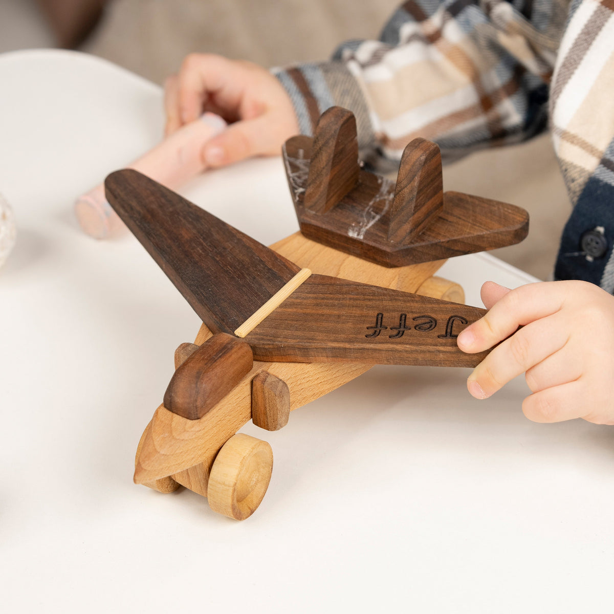 Wooden Fighter Jet Rocket Toy, Personalized – handmade wooden toy, photo 6