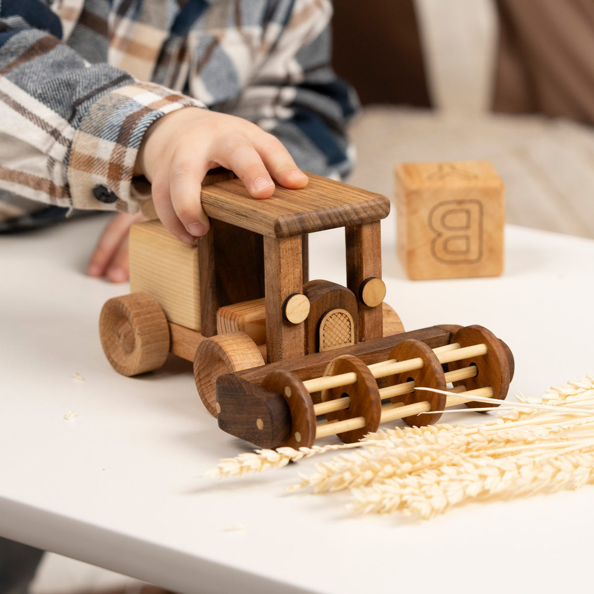 Wooden Combine Harvester Toy – handmade wooden toy, photo 11