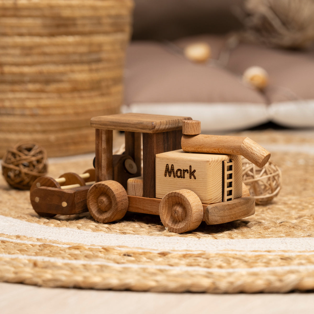 Wooden Combine Harvester Toy – handmade wooden toy, photo 7