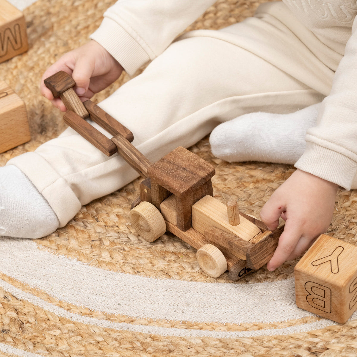 Solid Wooden Tractor Toy for Kids – handmade wooden toy, photo 7