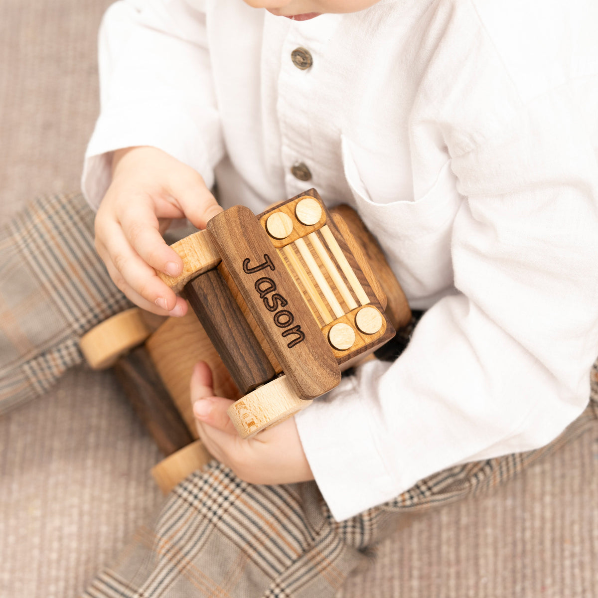 Wooden Pickup Push Car Toy – handmade wooden toy, photo 6