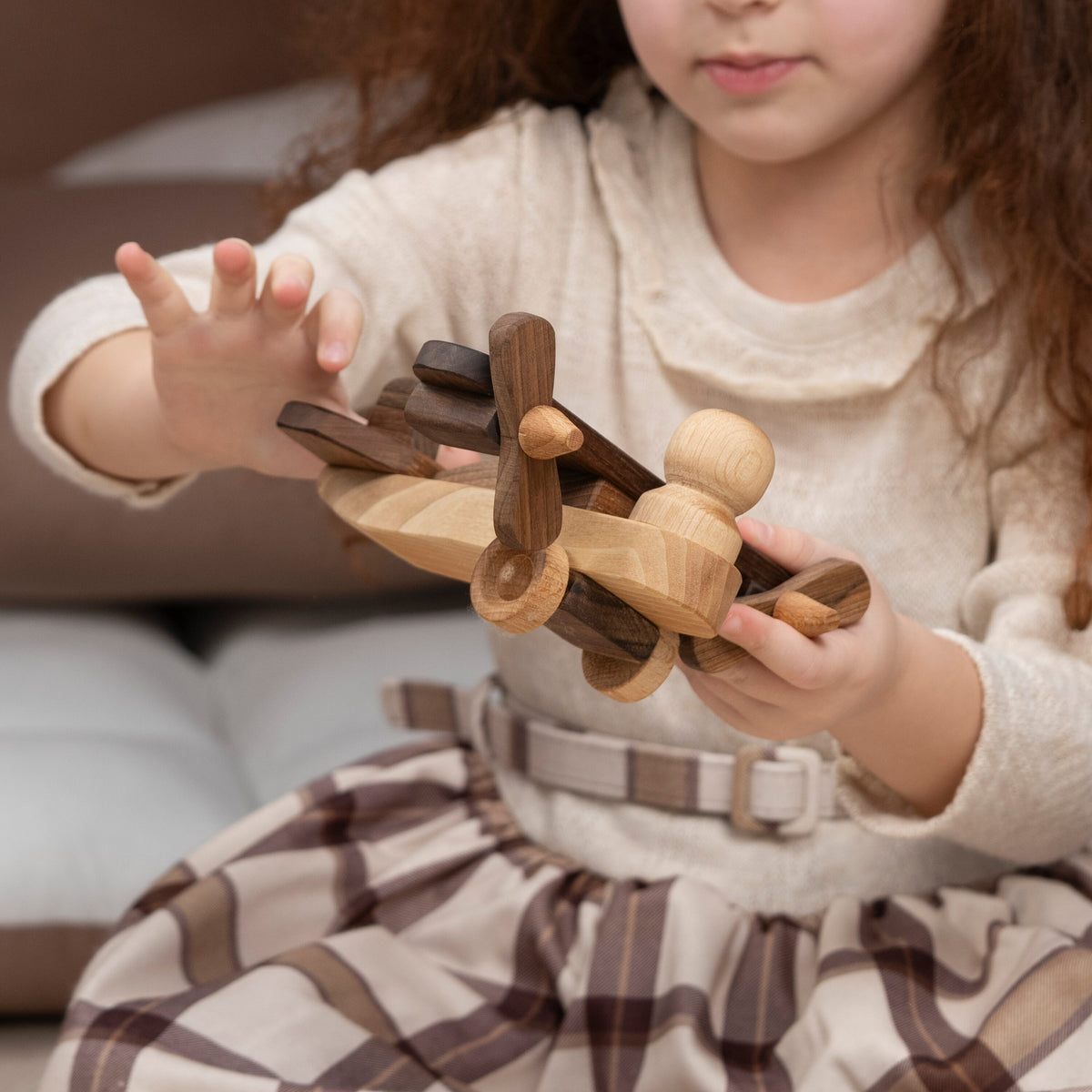 Personalized Wooden Airplane Toy with Name – handmade wooden toy, photo 5