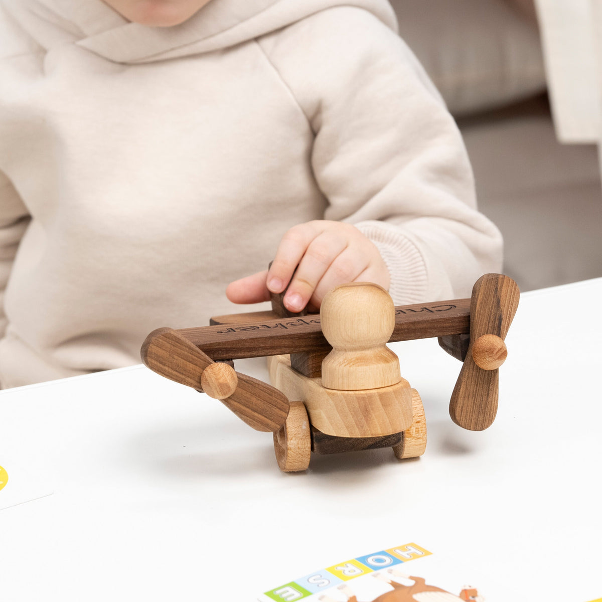 Personalized Wooden Airplane Toy with Name – handmade wooden toy, photo 6