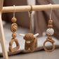 Highland Cow Wooden Baby Gym with Crocheted Toys – handmade wooden baby gym, photo 13