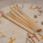 Lion & Bear Wooden Baby Gym with Crocheted Toys – handmade wooden toy, photo 8