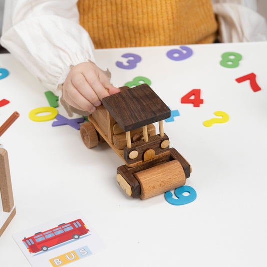 Wooden Asphalt Paver Toy – handmade wooden toy, photo 2