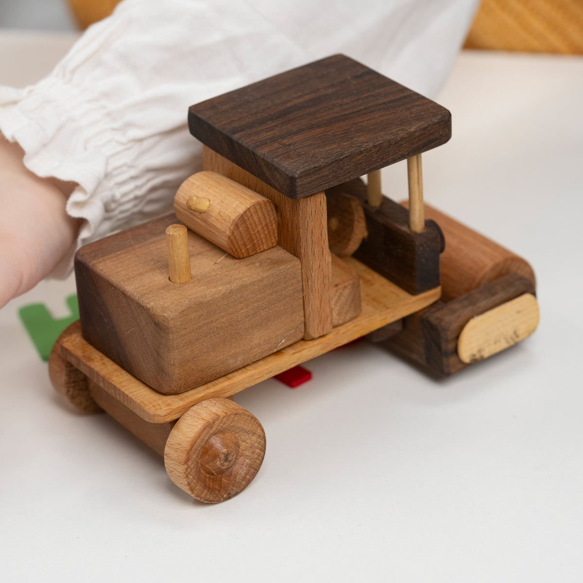 Wooden Asphalt Paver Toy – handmade wooden toy, photo 4