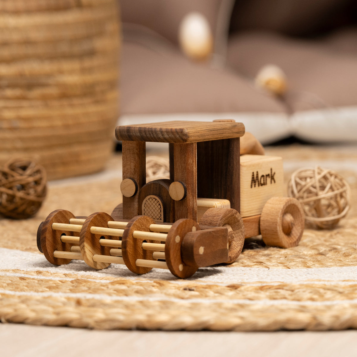 Wooden Combine Harvester Toy – handmade wooden toy, photo 3