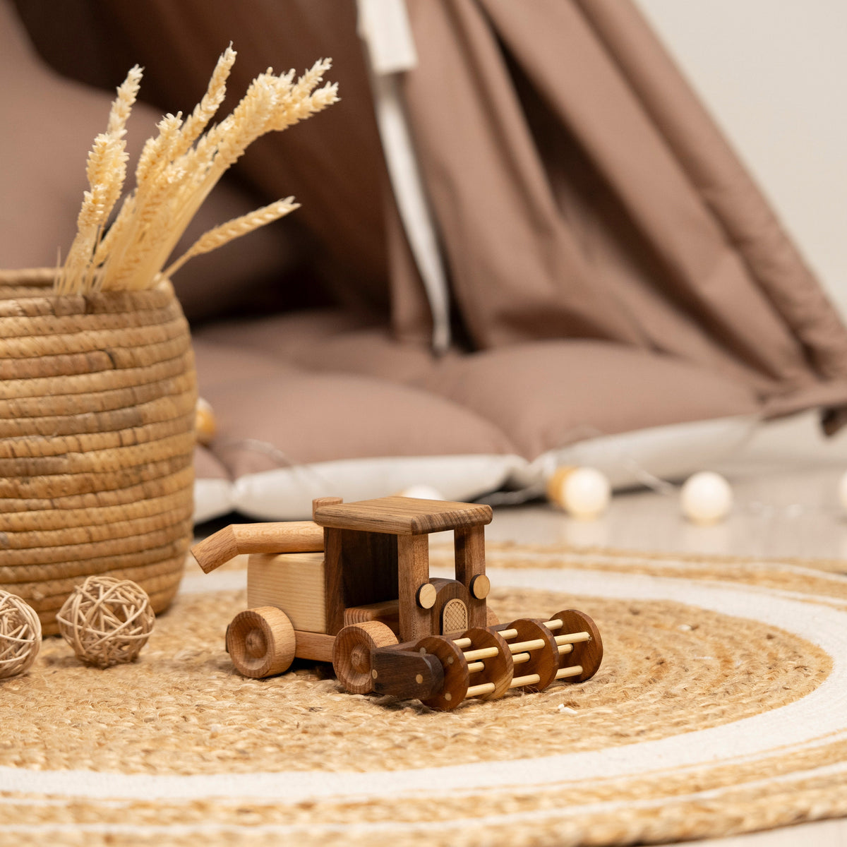 Wooden Combine Harvester Toy – handmade wooden toy, photo 5