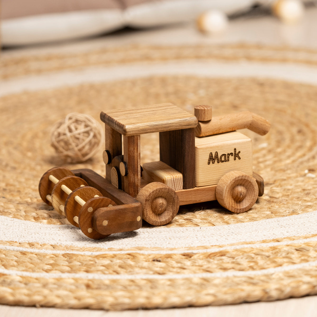 Wooden Combine Harvester Toy – handmade wooden toy, photo 6