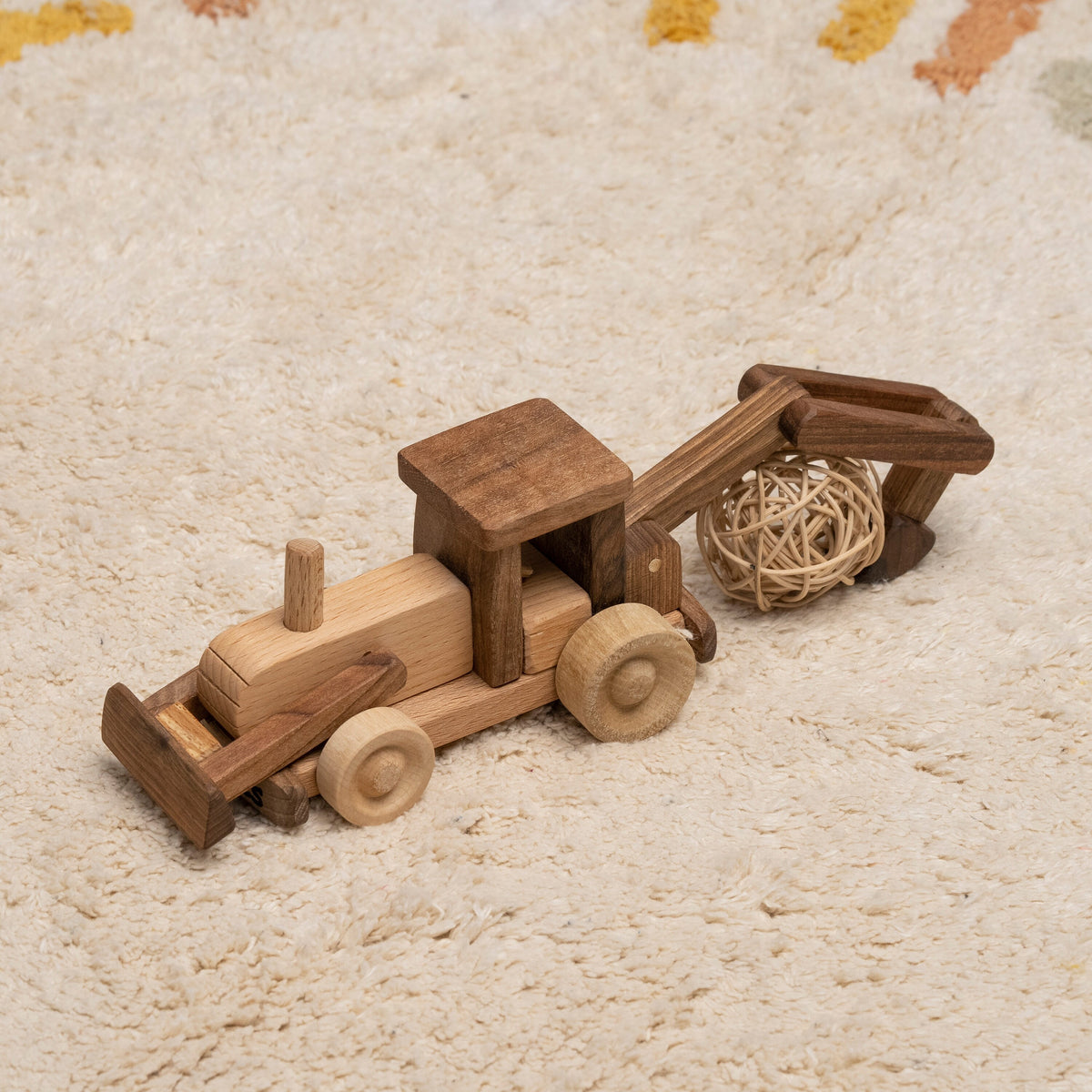 Solid Wooden Tractor Toy for Kids – handmade wooden toy, photo 4