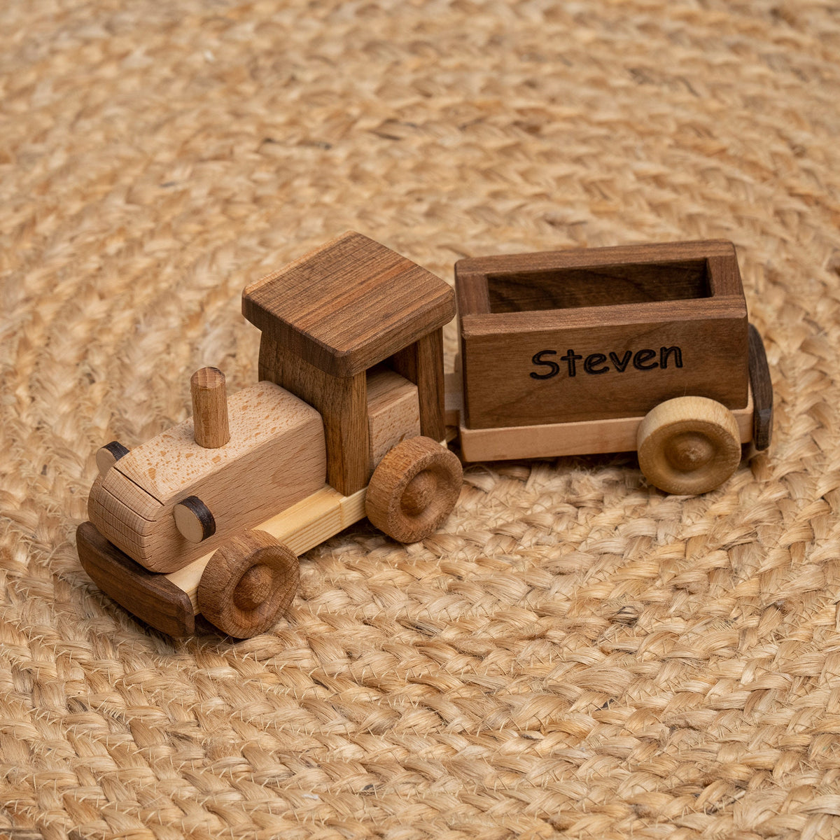 Wooden Tractor Toy, Baby Birthday Gift – handmade wooden toy, photo 4