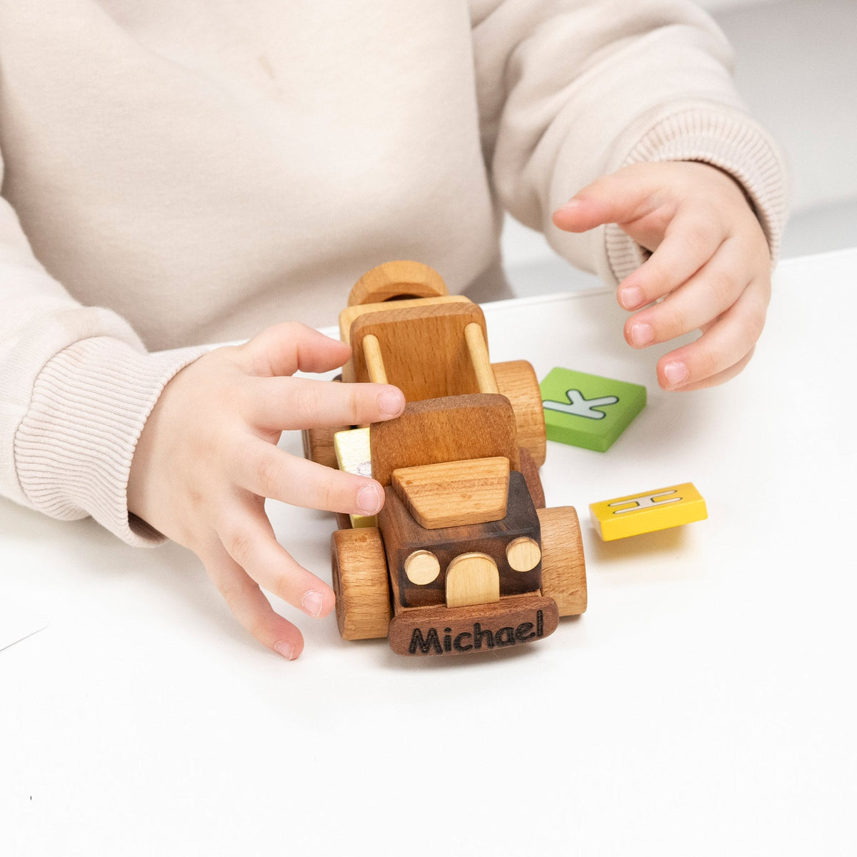 Mini Wooden Toy Car, Personalized – handmade wooden toy, photo 2
