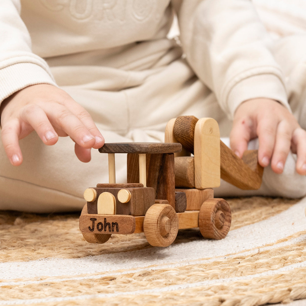 Wooden Crane Toy, Personalized – handmade wooden toy, photo 5