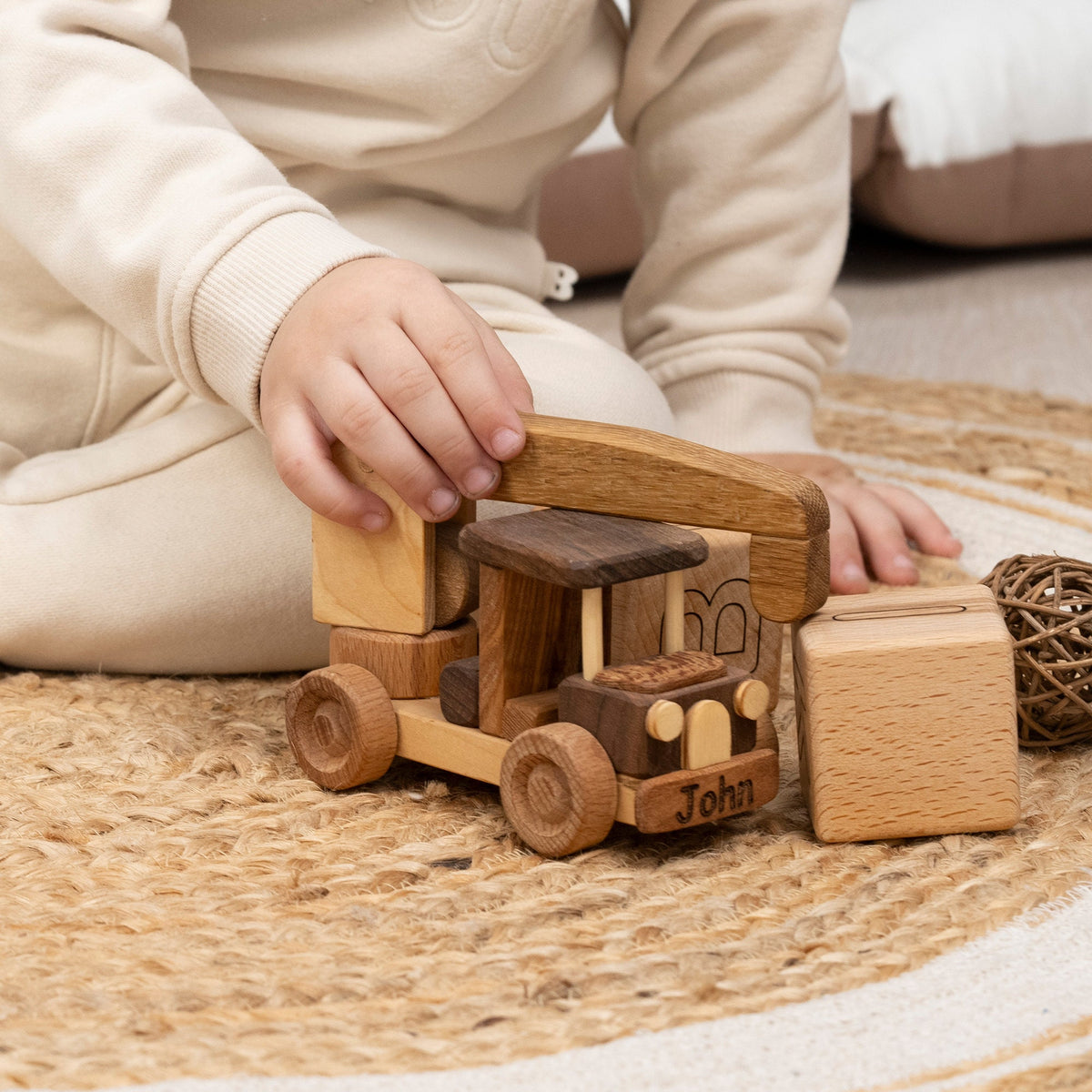 Wooden Crane Toy, Personalized – handmade wooden toy, photo 8