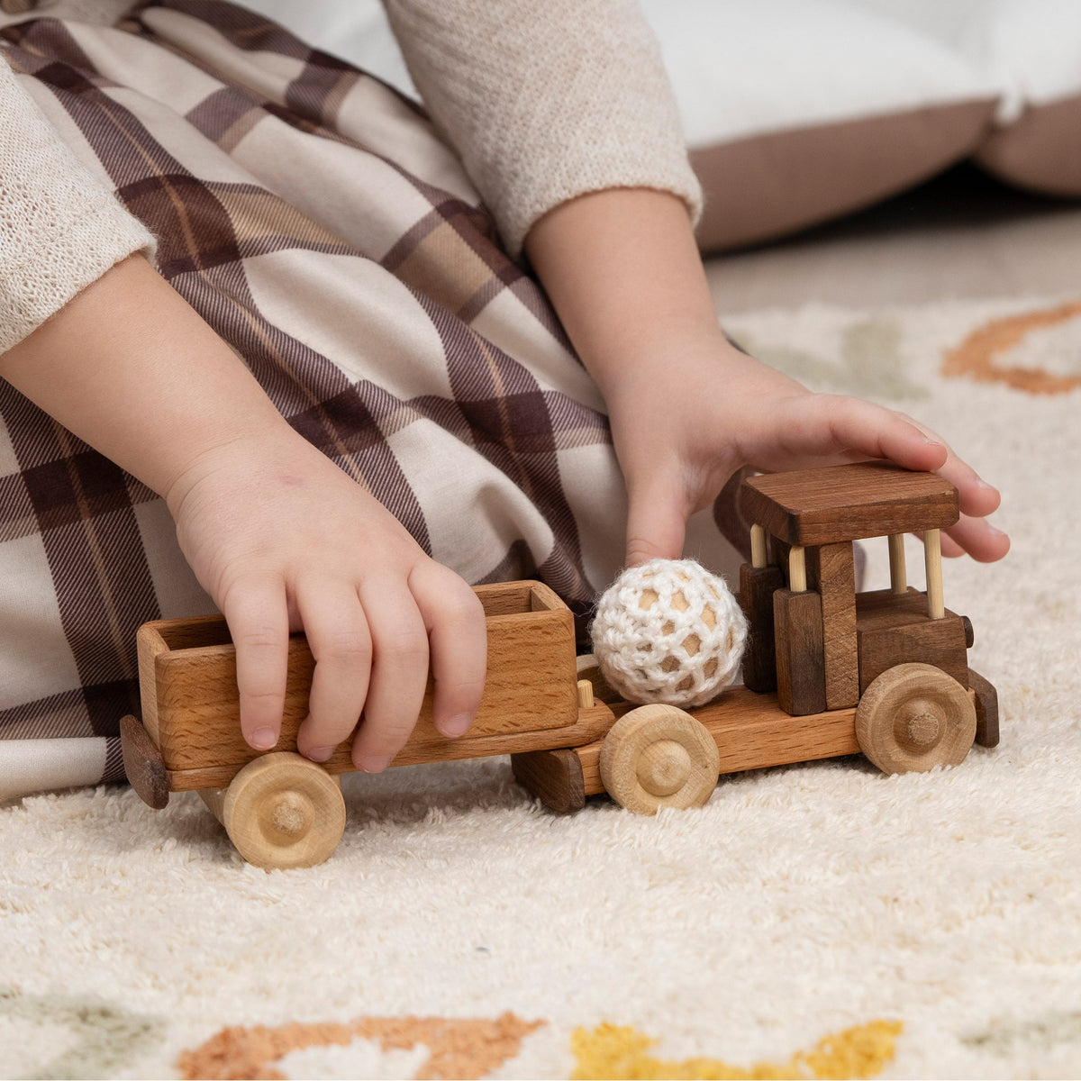 Wooden Flatbed Truck Toy – handmade wooden toy, photo 6