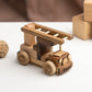 Mini Wooden Ladder Fire Truck – handmade wooden toy, photo 3