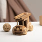 Mini Wooden Ladder Fire Truck – handmade wooden toy, photo 2