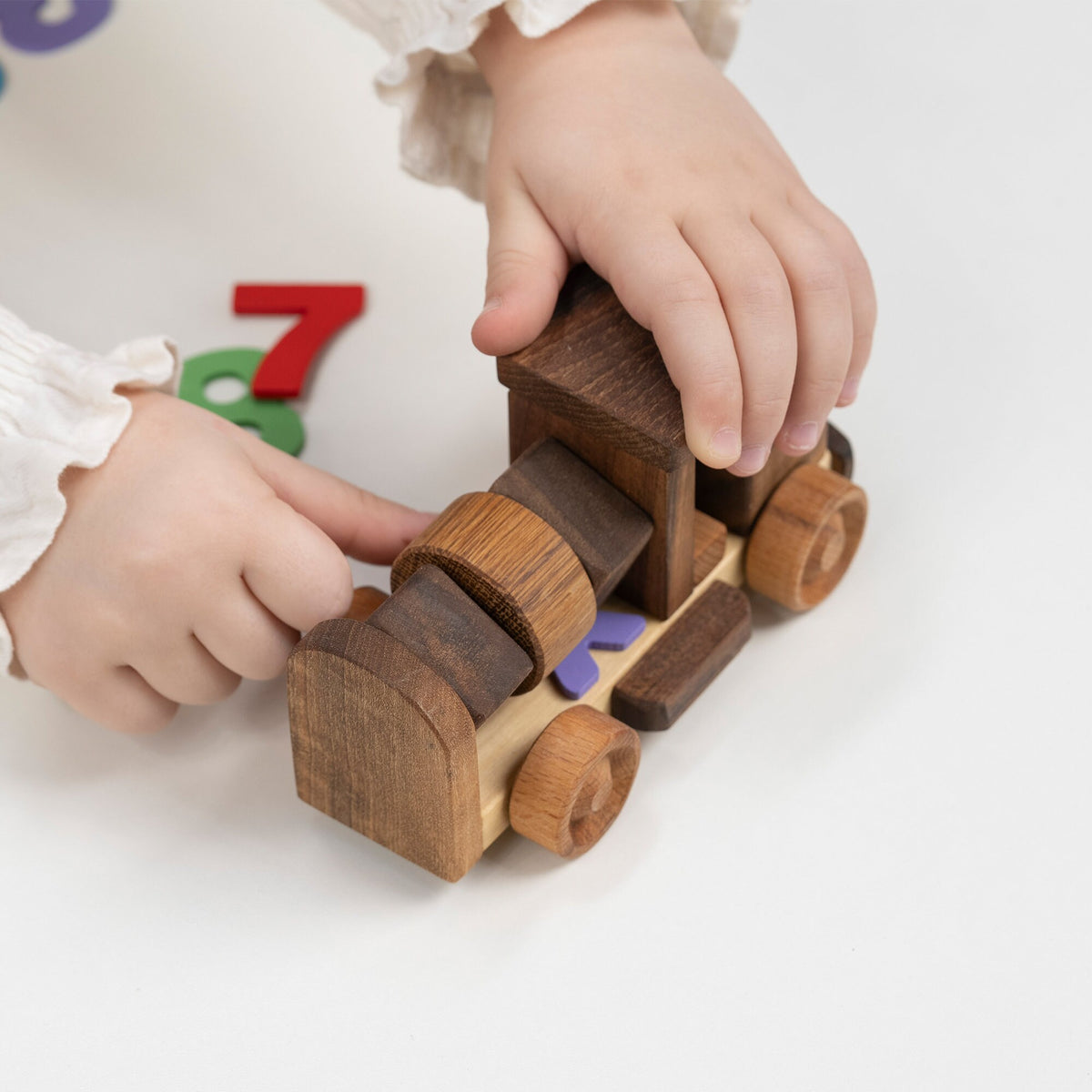 Small Wooden Push Car Toy – handmade wooden toy, photo 5