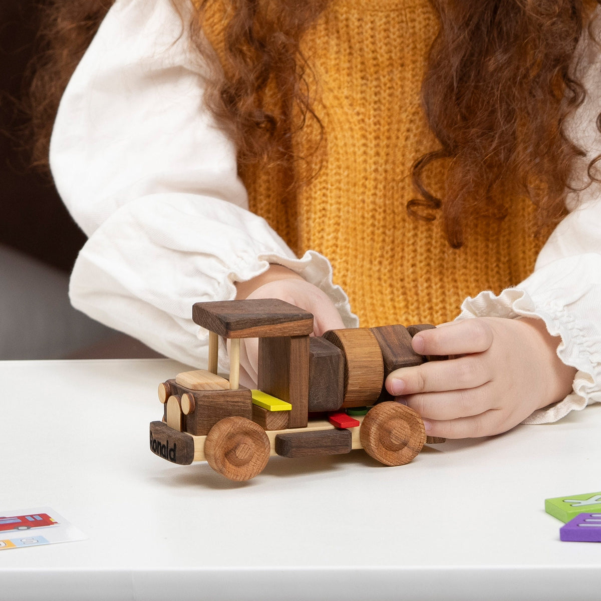Small Wooden Push Car Toy – handmade wooden toy, photo 6