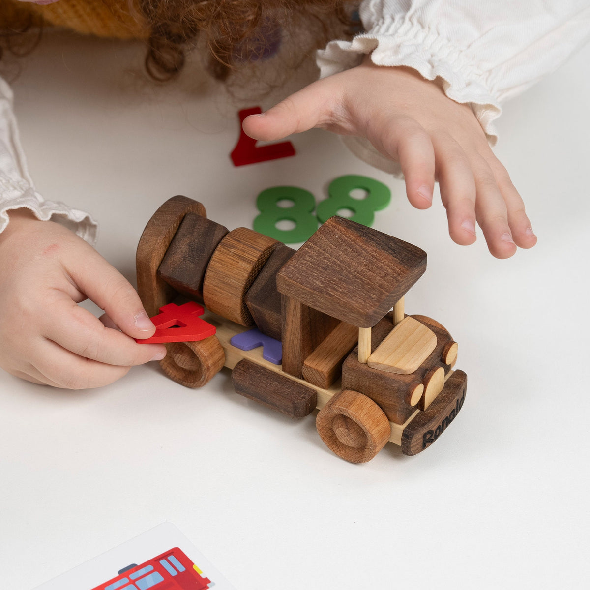Small Wooden Push Car Toy – handmade wooden toy, photo 4