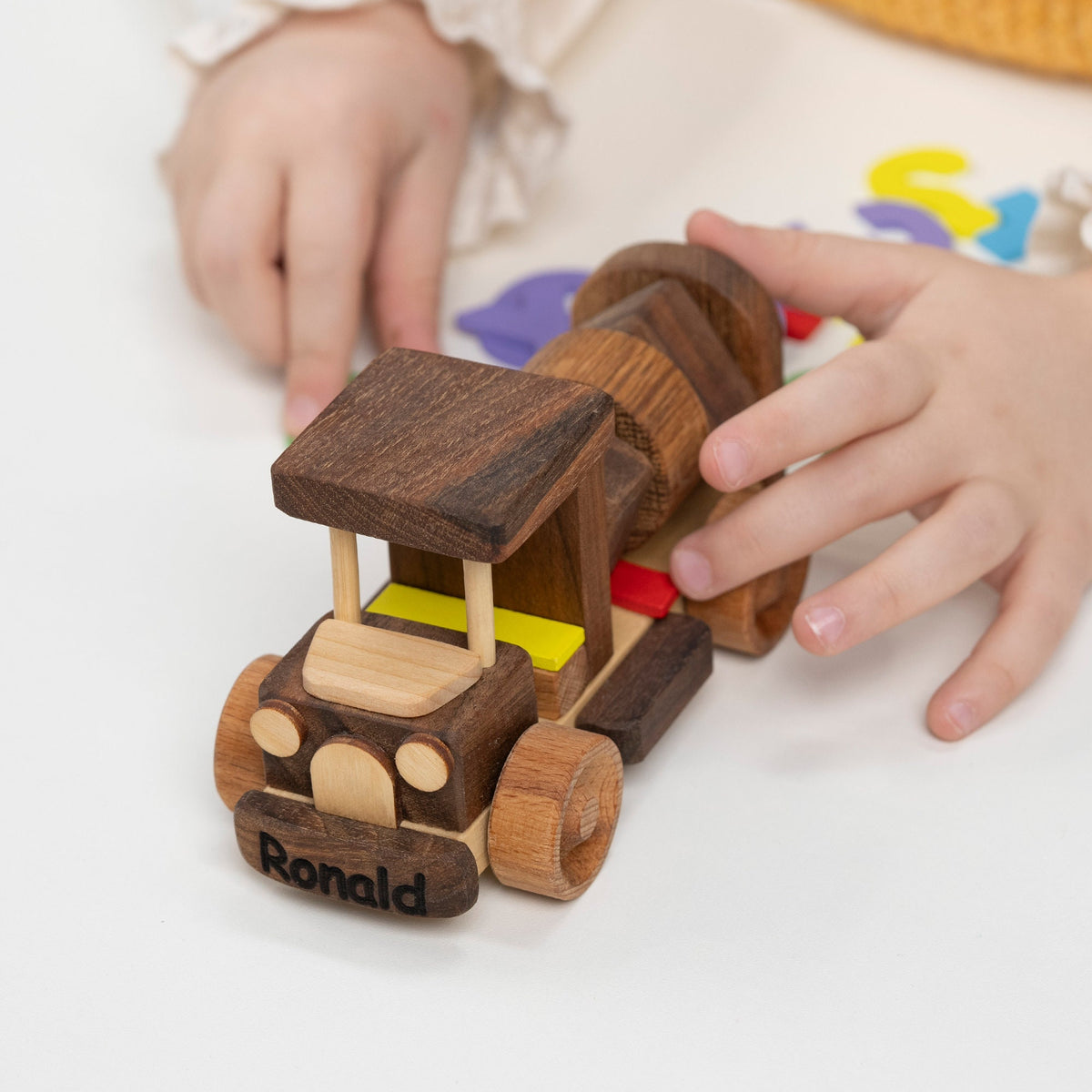 Small Wooden Push Car Toy – handmade wooden toy, photo 1