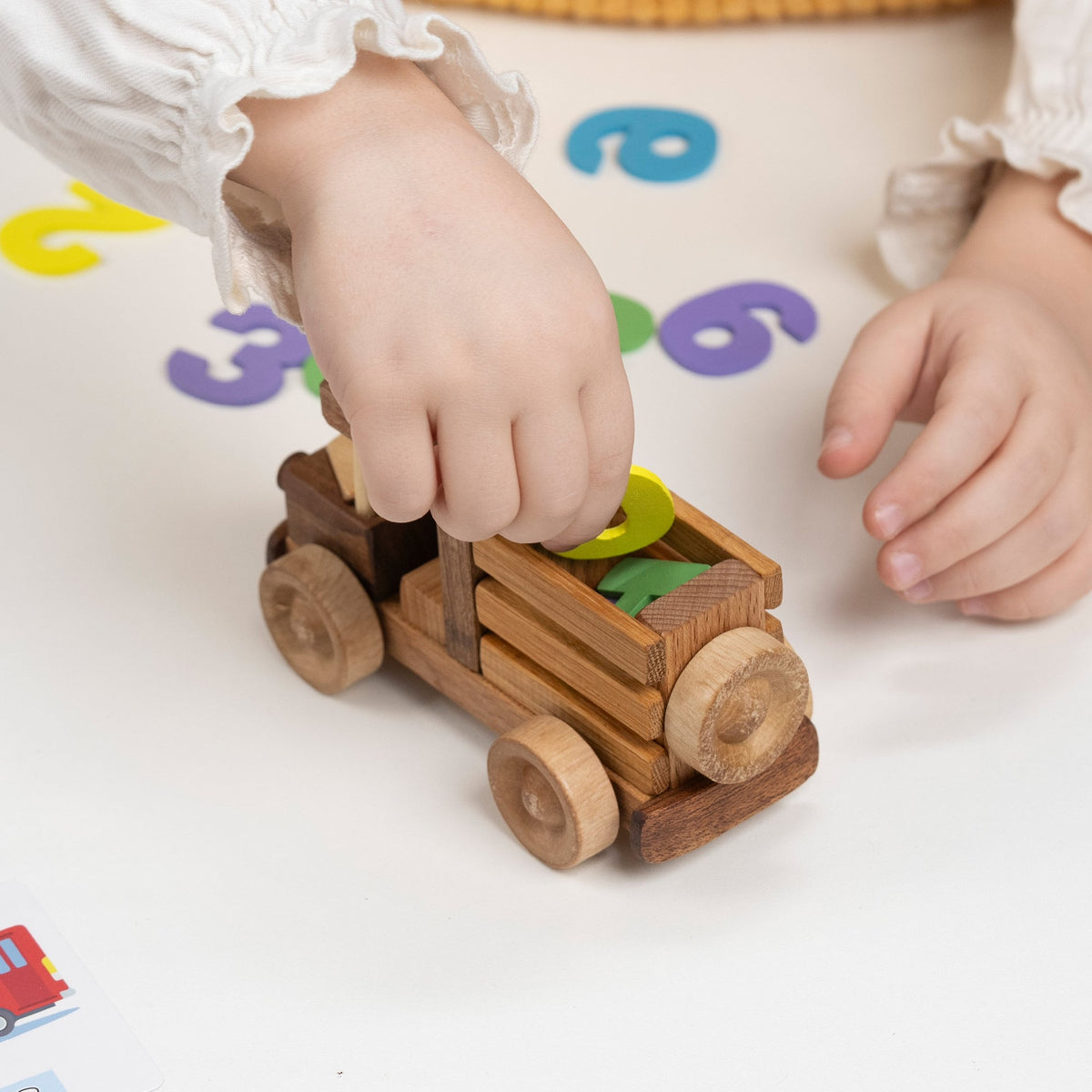 Mini Wooden Truck with Hinged Back – handmade wooden toy, photo 7