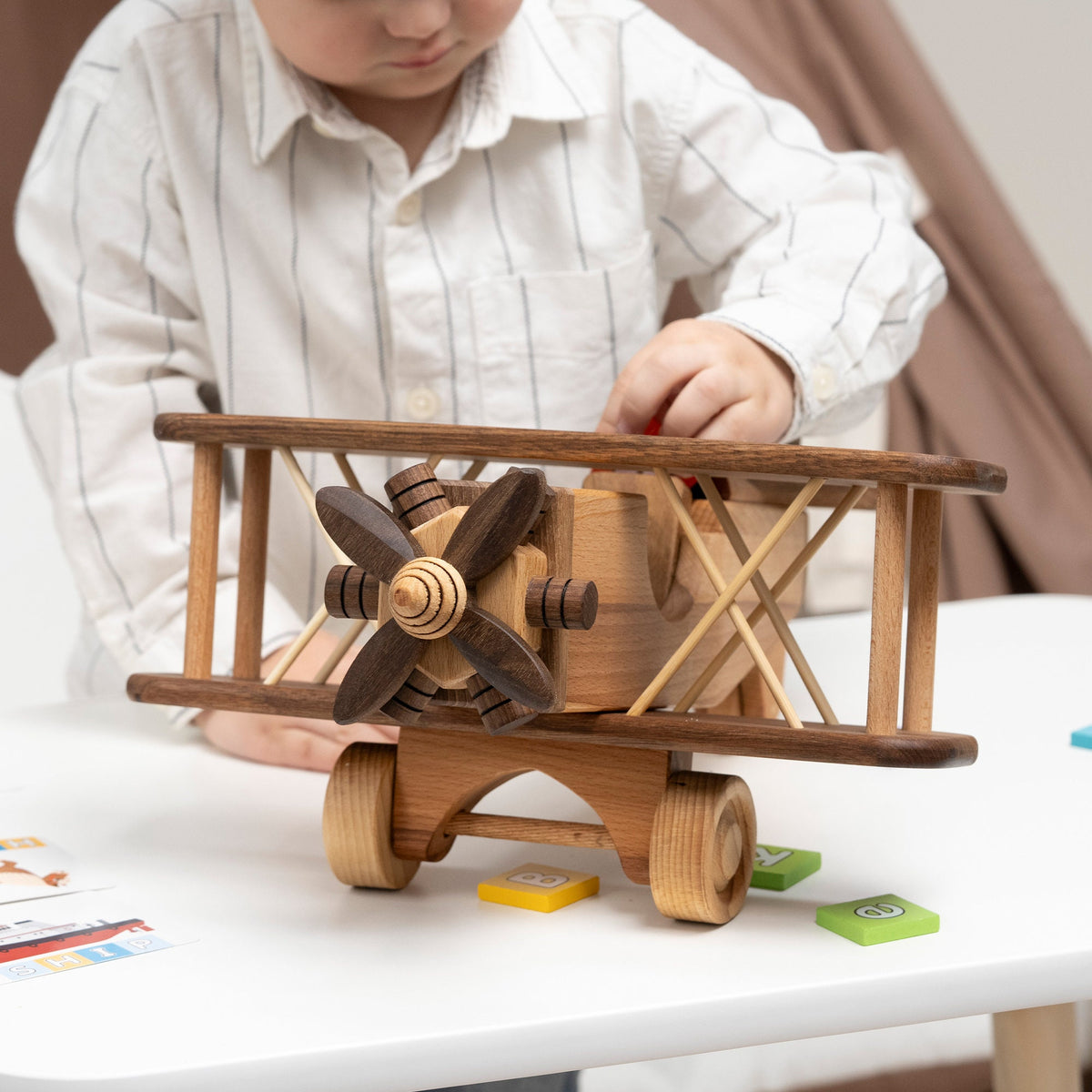 Large Wooden Airplane Toy, Personalized – handmade wooden toy, photo 11