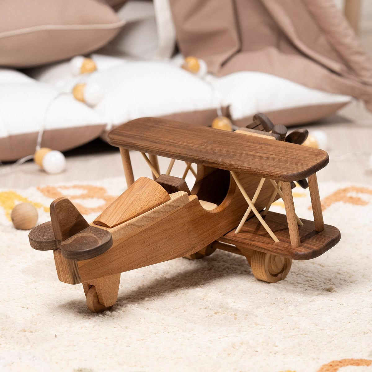 Large Wooden Airplane Toy, Personalized – handmade wooden toy, photo 5