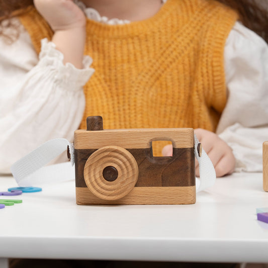 Vintage Wooden Toy Camera – handmade wooden toy, photo 2