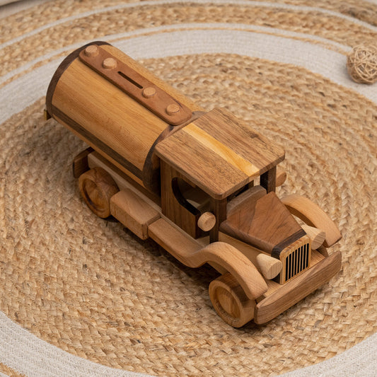 Large Wooden American Truck Toy – handmade wooden toy, photo 2