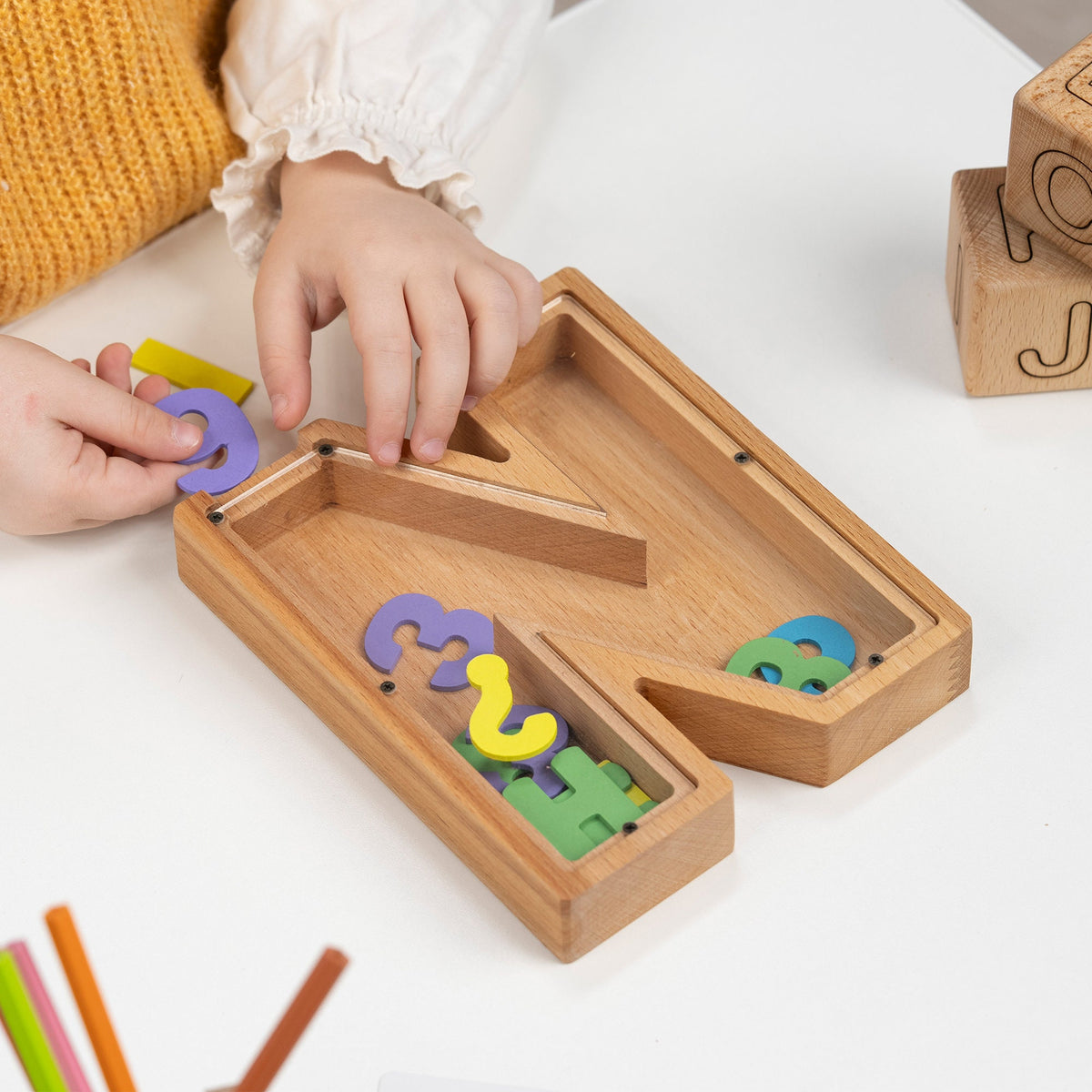 Wooden Letter Piggy Bank with Name Engraving – handmade wooden toy, photo 9