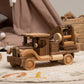 Large Vintage Wooden Fire Truck with Ladder – handmade wooden toy, photo 6