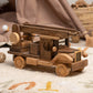 Large Vintage Wooden Fire Truck with Ladder – handmade wooden toy, photo 5