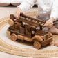 Large Vintage Wooden Fire Truck with Ladder – handmade wooden toy, photo 10